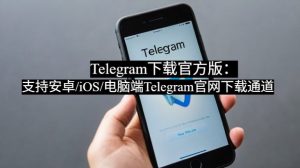 Telegram下载官方版：支持安卓/iOS/电脑端Telegram官网下载通道